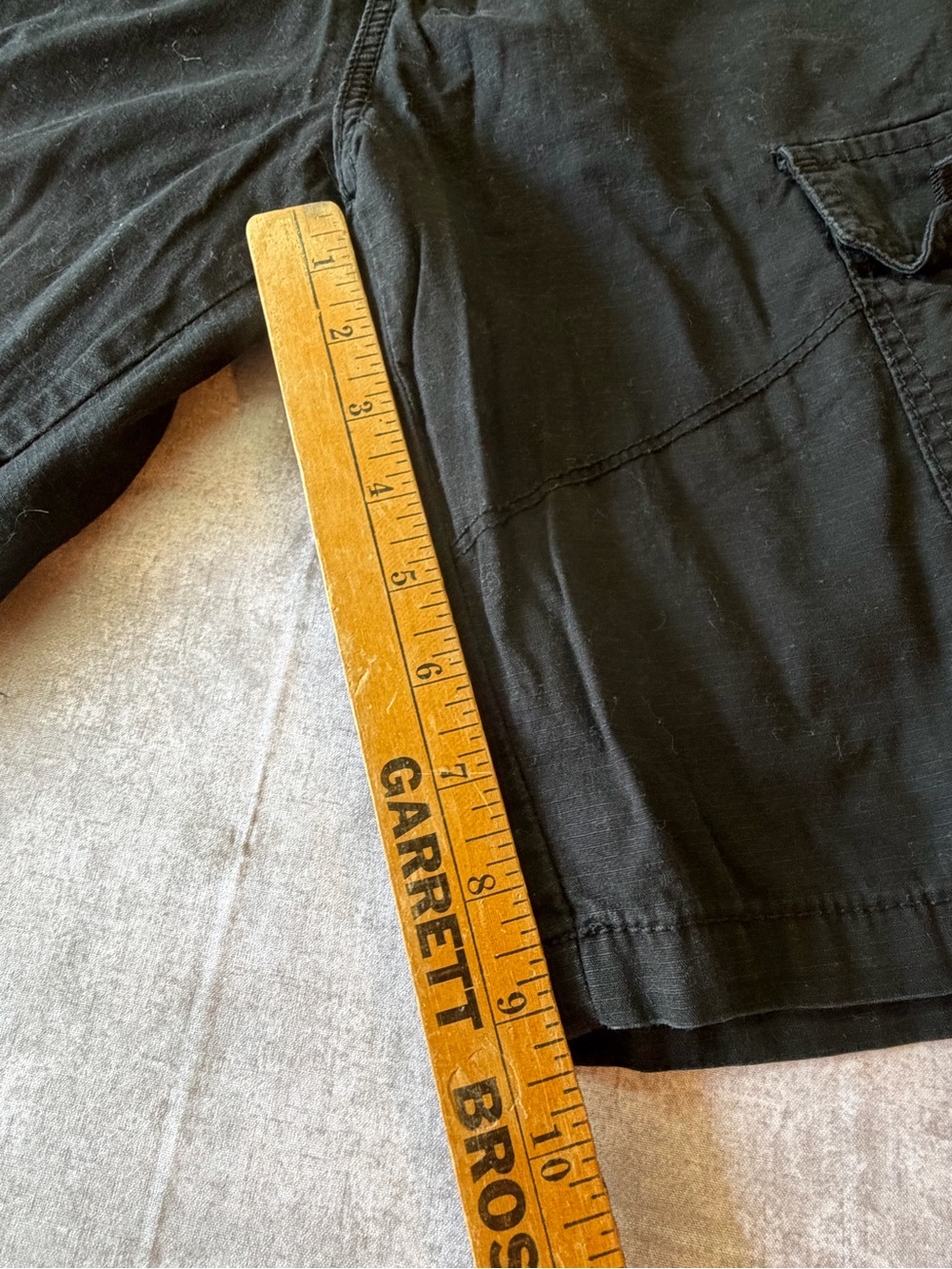 plugg black cargo mens shorts 34 - Picture 5 of 6